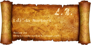 Láda Norbert névjegykártya